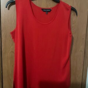 Ming Wang Red Sleeveless Tank Top